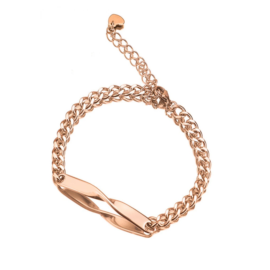 Pulsera Mobius Personalizada con Nombre Grabado para Hombre y Mujer, Pulsera de Acero Inoxidable con Nombre y Fecha Personalizados, Joyería DIY para Parejas, Regalo