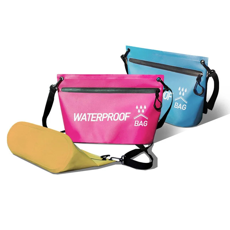 Bolsa de natación impermeable, bolsa de cosméticos, bolsa de lavado, bolsas para teléfono móvil, riñonera para Rafting, bolso de hombro, bolsa de gimnasio para acampar, viajar, deporte