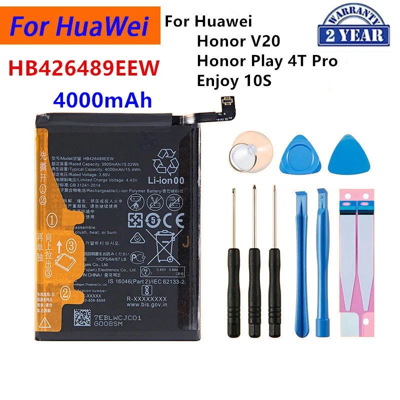 Batería para HuaWei P10/P20/P30 Pro/P40/P40 Pro/P30/Mate20 Pro/Mate 10 Pro/Mate 20X/Mate 30/Mate 30 Pro/P10 Plus/Honor X10 5G