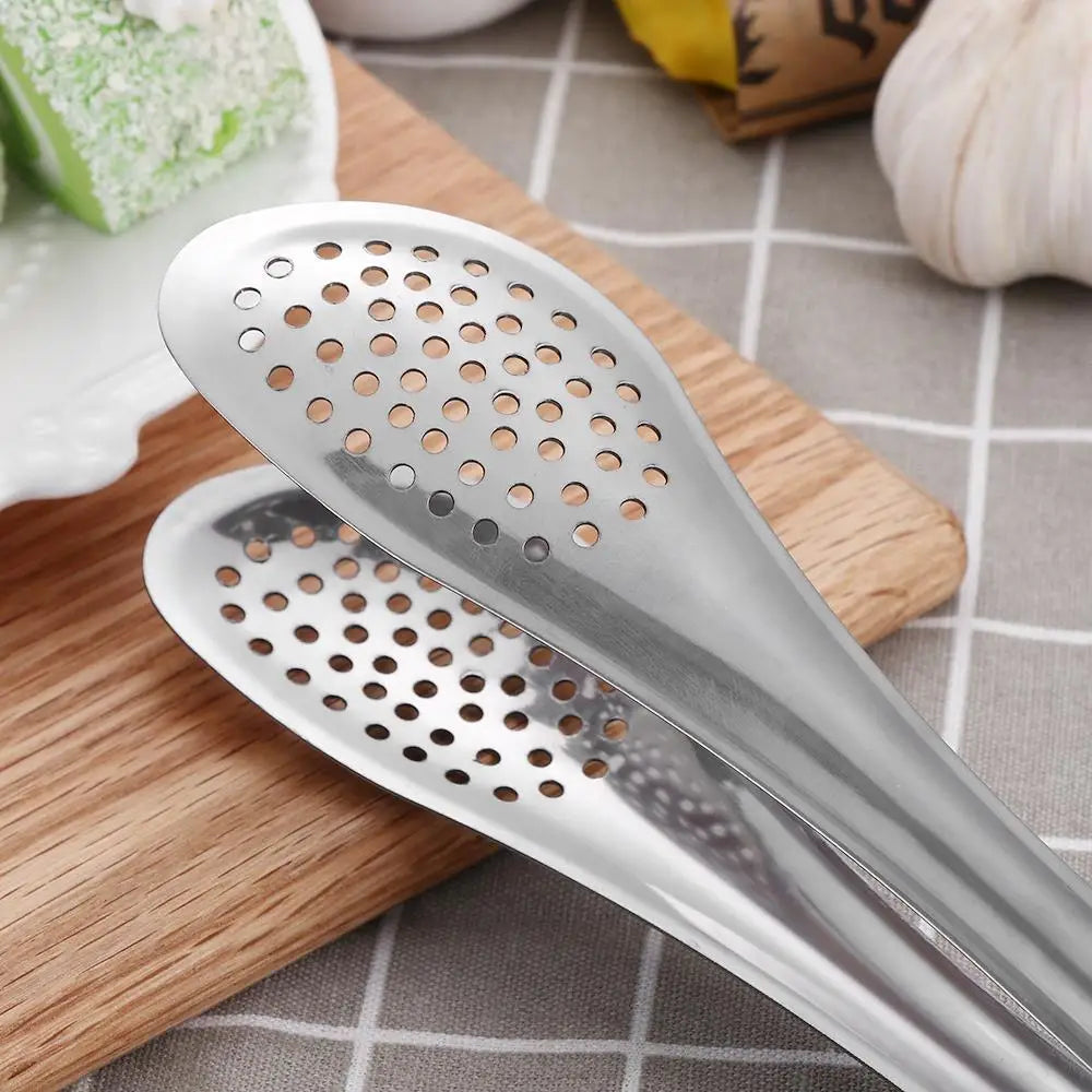 Utensilios de Cocina, Pinzas para Servir Ensaladas Resistentes al Calor, Pinzas para Barbacoa, Pinzas para Buffet, Pinzas para BBQ de Acero Inoxidable