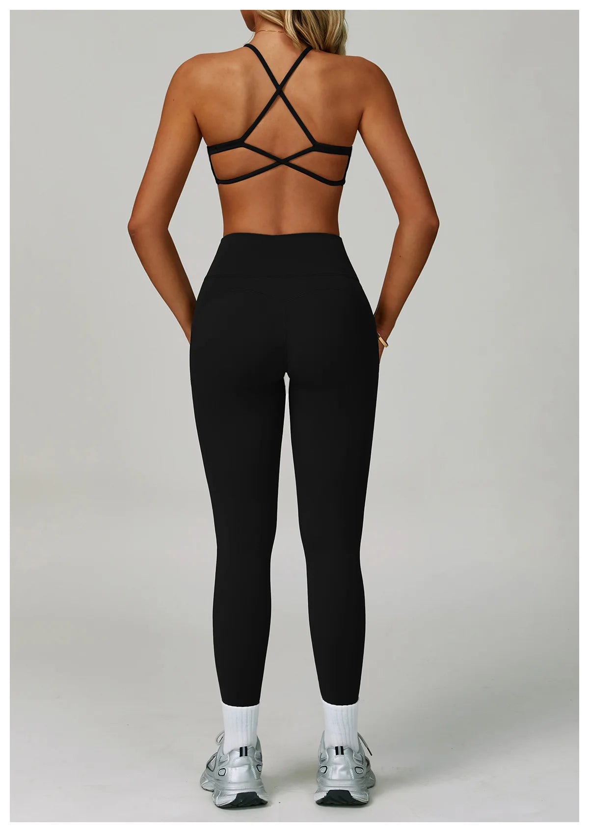 Conjuntos de 2 uds de chándal para mujer, ropa deportiva, conjuntos de Yoga, ropa deportiva, sujetador de entrenamiento, conjunto de mallas de cintura alta, ropa de gimnasio, trajes deportivos