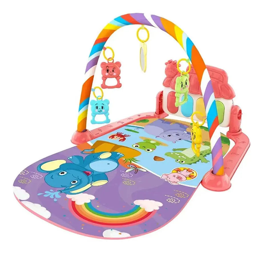 Tapete de juego para bebé, alfombra de actividades para gatear en gimnasio, juguetes para regalo de 0 a 12 meses, tapete de juego infantil, estante de música para niños pequeños, alfombra con teclado de Piano