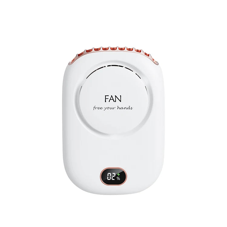 Ventilador portátil para colgar en el cuello, miniventiladores de refrigeración para la cintura, ventilador deportivo recargable por USB sin aspas, 1800mAh para deportes al aire libre y viajes