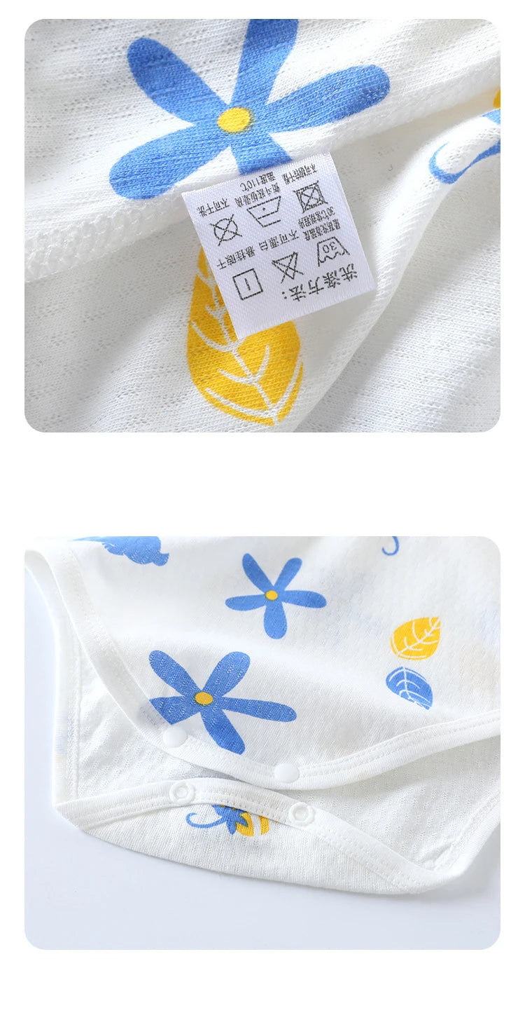 Bebé fino algodón malla manga corta ropa de bebé monos recién nacidos niños y niñas ropa de una pieza Bebes Recien Nacidos 0 A 3