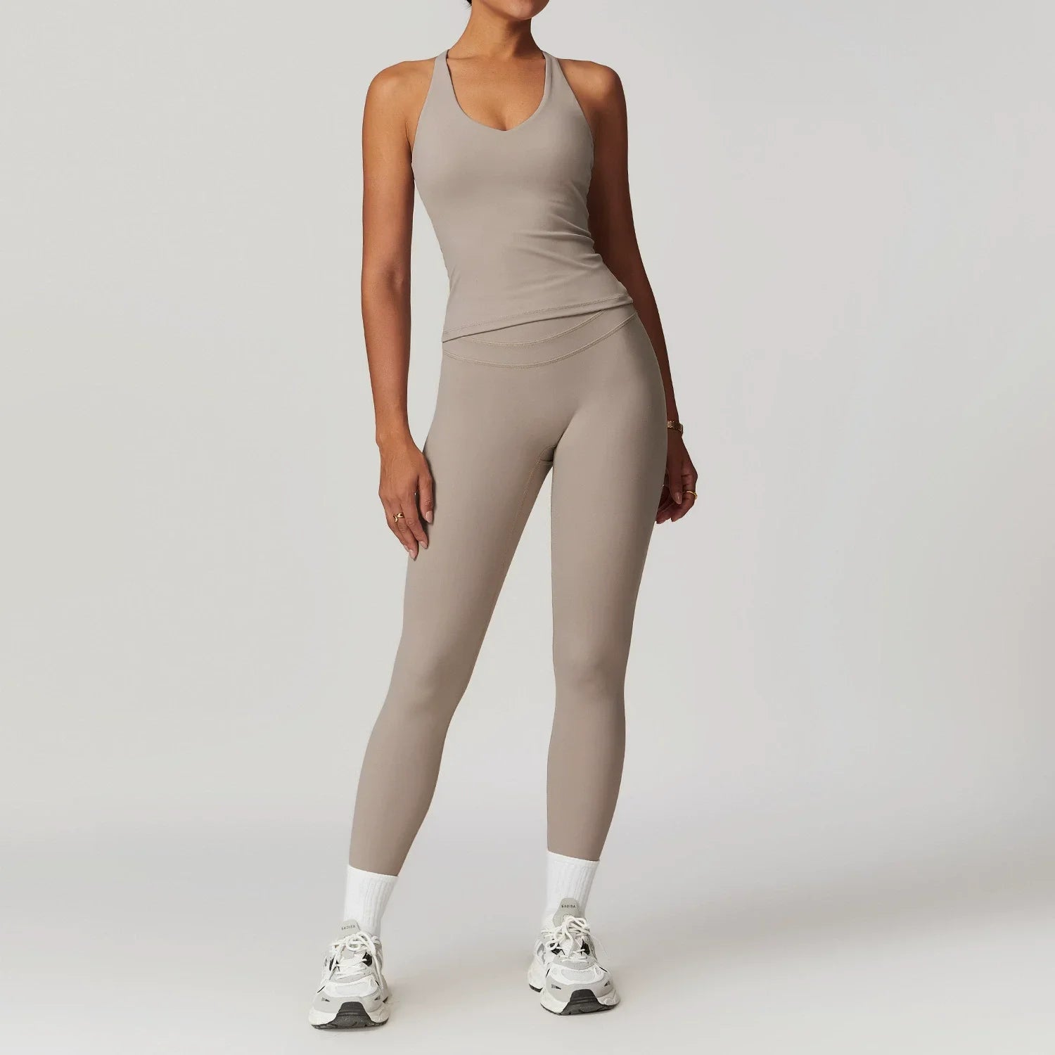 Ropa deportiva de 2 piezas para mujer, conjunto de Yoga, ropa de gimnasio, ropa deportiva, trajes de Yoga, conjunto de Fitness, chándales, Sujetador deportivo, mallas de cintura alta para gimnasio