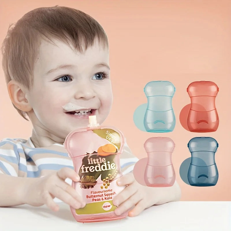 Bolsa para alimentos a prueba de apretar, taza de alimentación portátil para jóvenes: disponible en rosa, verde, azul