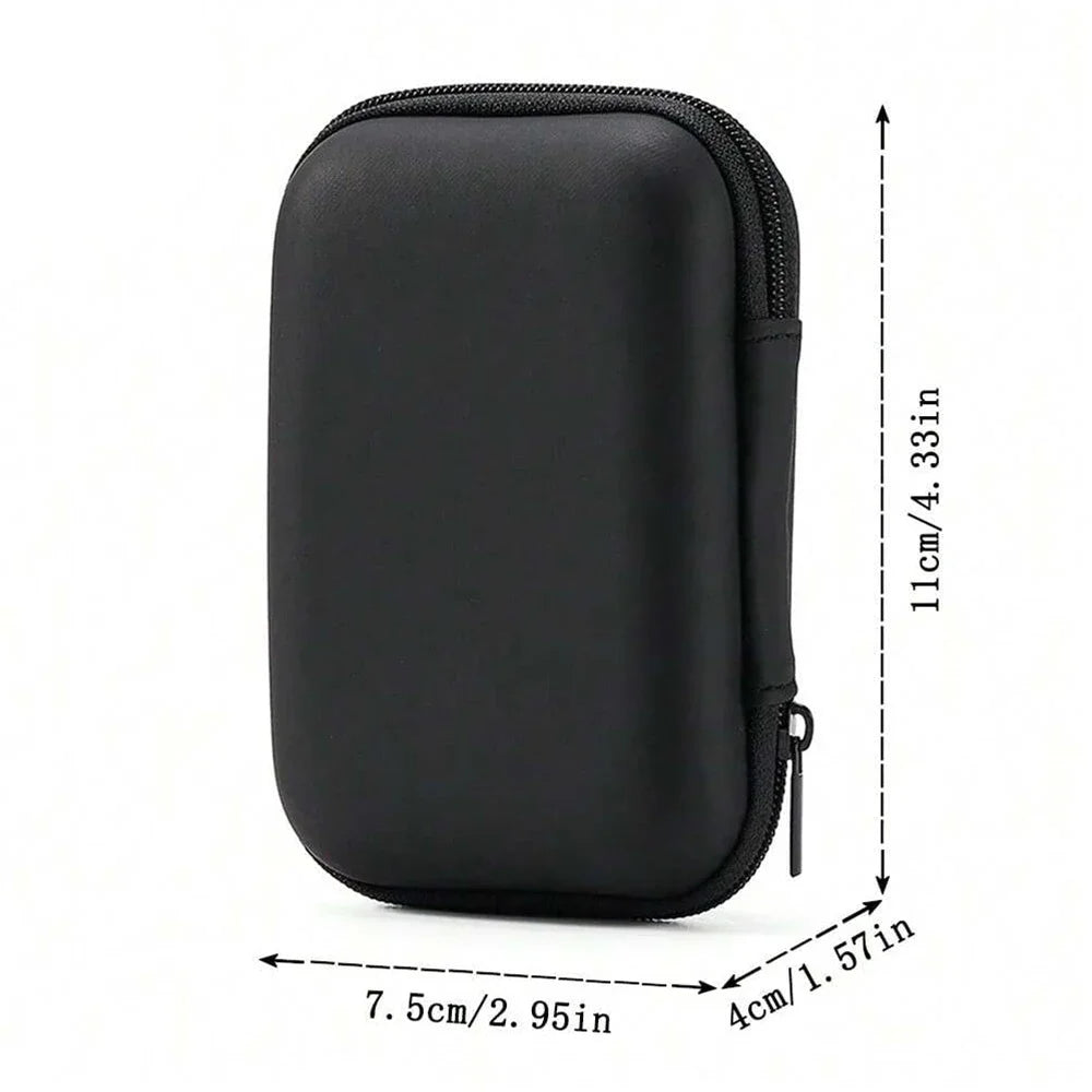 Estuche protector de viaje EVA, bolsa de almacenamiento impermeable multifuncional de gran capacidad, bolsa de almacenamiento de cables de datos