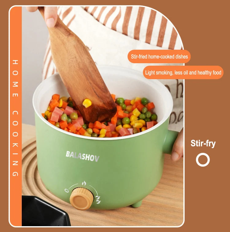 Olla eléctrica múltiple de 220V/110V, sartén antiadherente para el hogar, olla caliente, olla arrocera, electrodomésticos de cocina, olla arrocera eléctrica