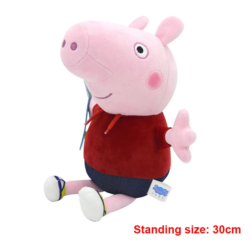 30cm Original Peppa Pig juguetes de peluche George Eddie Bear Mr dinosaurio figura de Anime juguetes de peluche niños juguete de regalo de Navidad