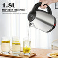 1.8-Liter Electric Water Kettle, Large Capacity 1.8L Stainless Steel Electric Kettle for Home Use, High Power Electric Water Boiler for Rapid Boiling. Food-Grade Material for Peace of Mind.