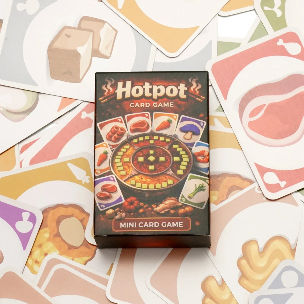 Juego de cartas estilo Hotpot de Palia, juego de colección para fiestas, juego de estrategia y emparejamiento, crea tres conjuntos de tres cartas, divertido.