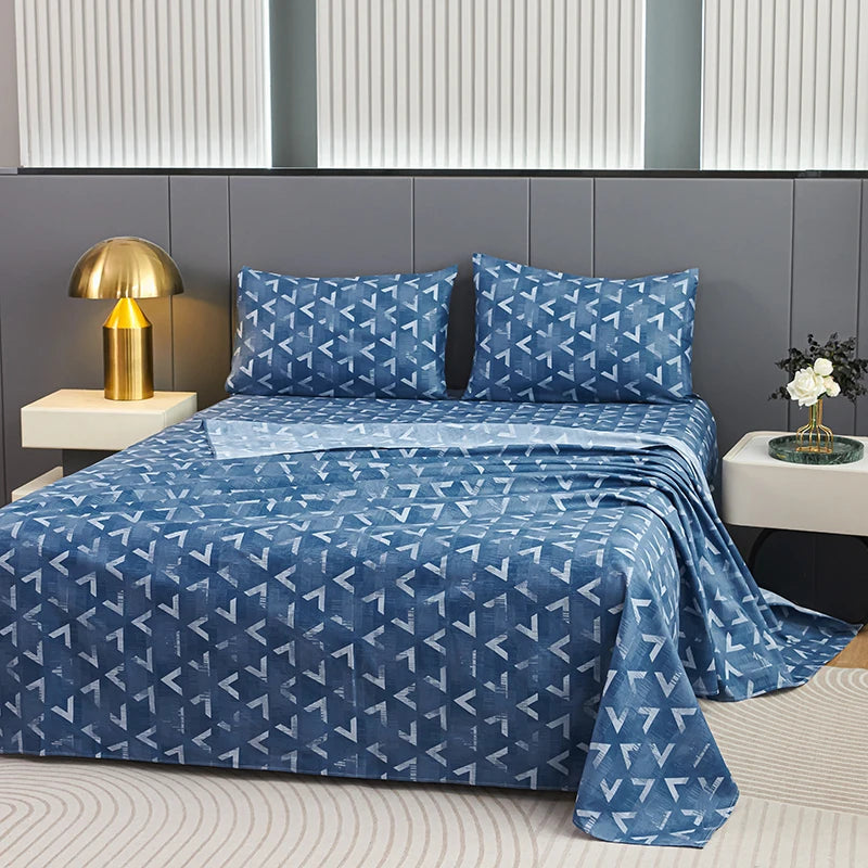 Juego de ropa de cama de tamaño grande (3 o 4 piezas): sábana con estampado de flores pequeñas, funda protectora de colchón, resistente a arrugas y pelusa, apta para todas las estaciones Análisis detallado de términos
