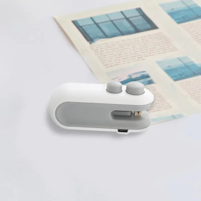 Mini Sellador de Alimentos Portátil, Recargable por USB, Sellador de Bolsas para Almacenamiento de Alimentos, Dispositivo Portátil para Mantener la Frescura