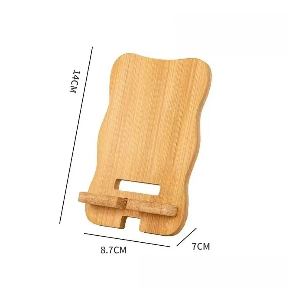Soporte de madera para teléfono de escritorio, soporte multifuncional para tableta, soporte para teléfono móvil para el hogar/oficina