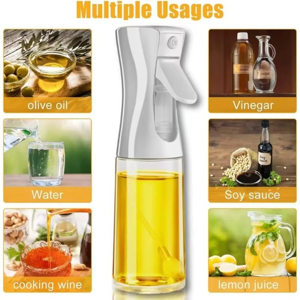 Spray de aceite para cocinar, botella dispensadora de aceite de oliva, pulverizador, niebla, vinagre de aceite de calidad alimentaria reutilizable, botella pulverizadora, accesorios de cocina