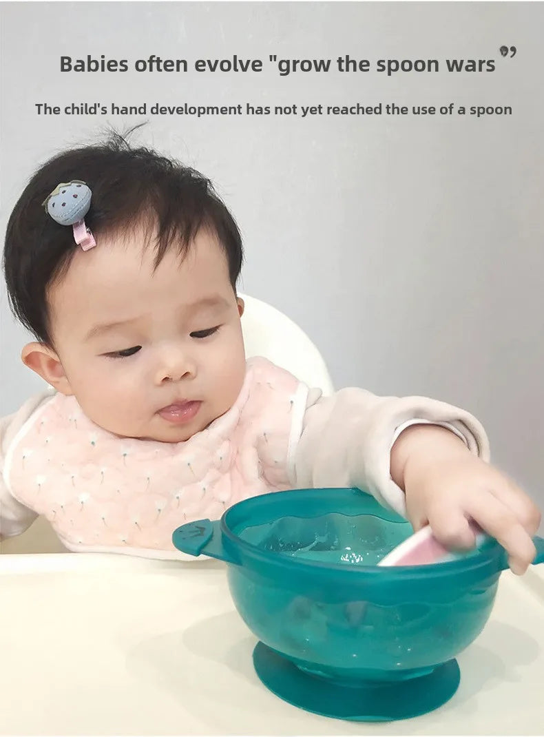 Cuchara de alimentación de bebé, cuchara de pasta de arroz, comida y entrenamiento perfectos para bebés, silicona de calidad alimentaria, cuchara de silicona sin BPA, 2 uds.