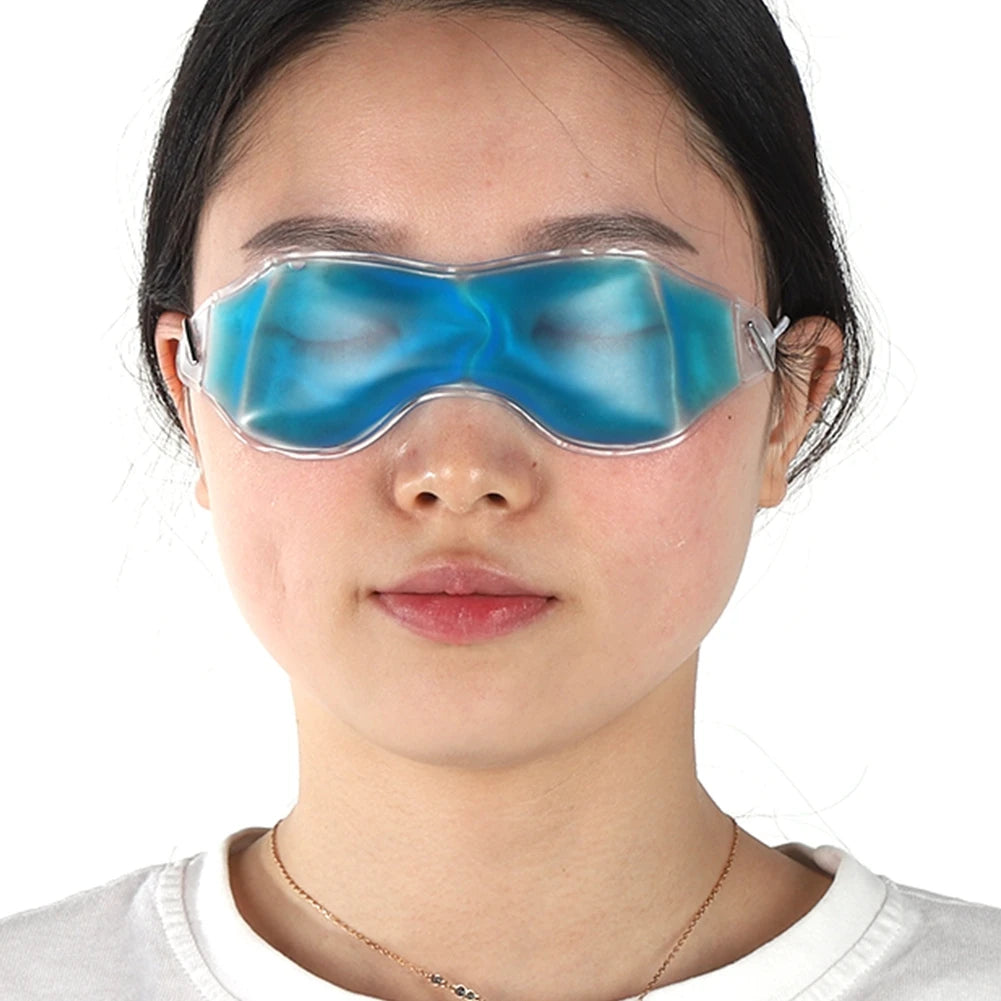 Mascarilla refrescante de Gel para ojos, almohadillas de compresión para terapia de hielo, gafas para dormir, parche de Spa, Gel curativo para máscara cómoda, eliminador de ojeras