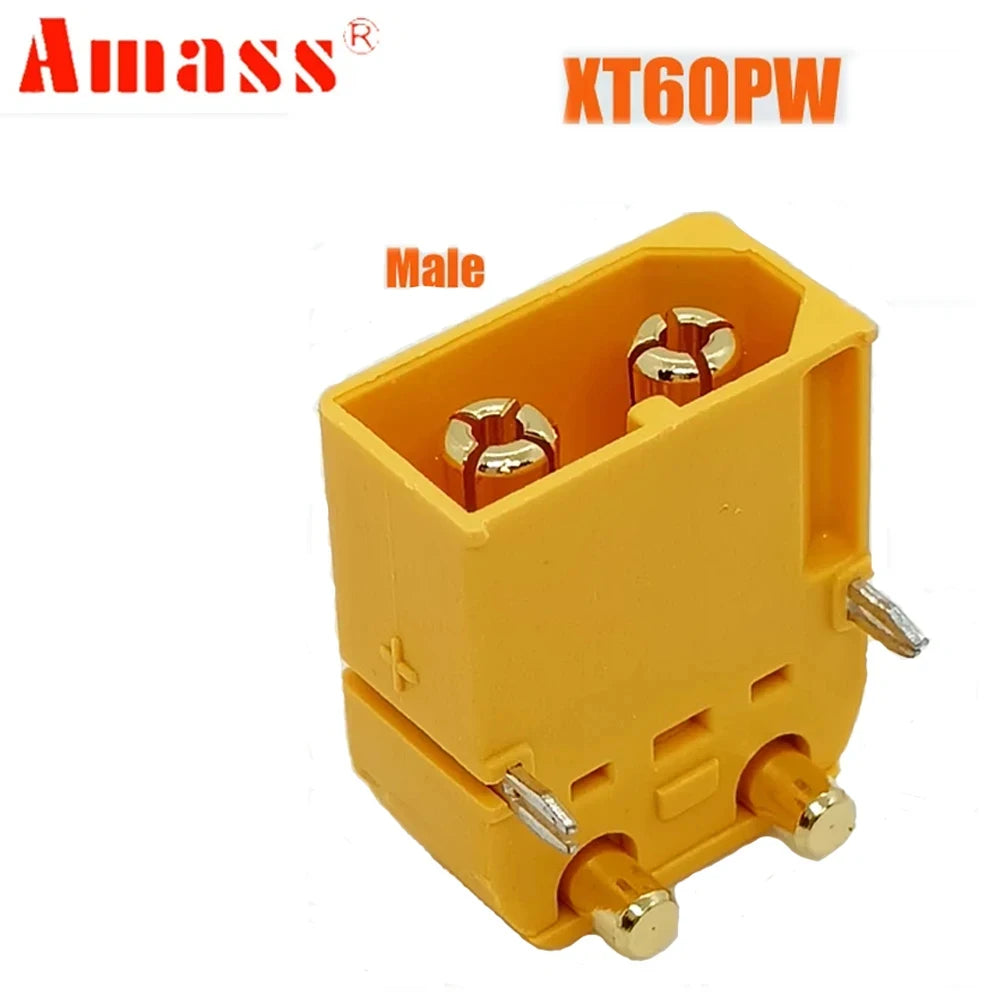 10 pares de conectores Amass XT60 XT60PW tipo banana dorados, macho y hembra, para baterías Lipo RC y placas PCB