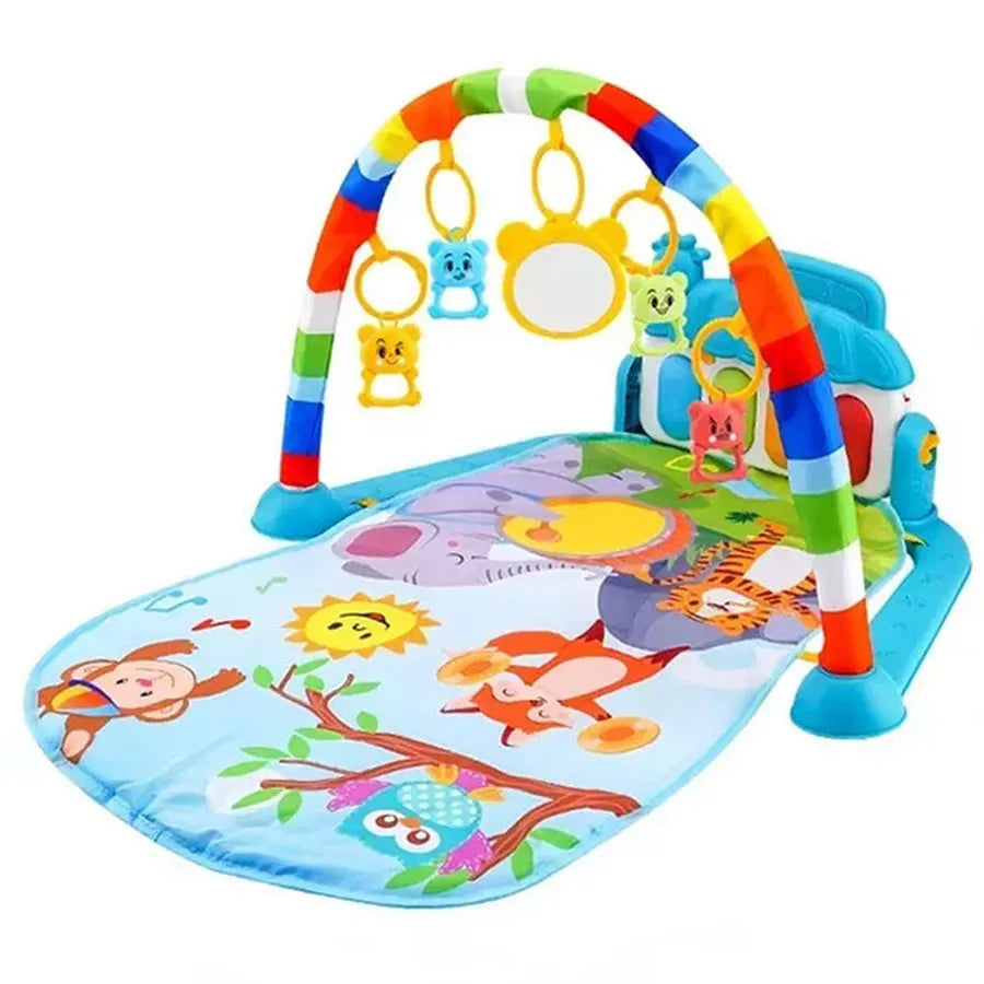Tapete de juego para bebé, alfombra de actividades para gatear en gimnasio, juguetes para regalo de 0 a 12 meses, tapete de juego infantil, estante de música para niños pequeños, alfombra con teclado de Piano