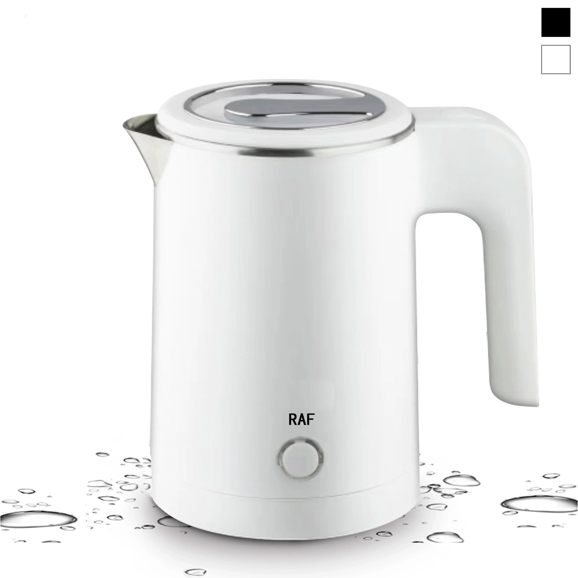 Hervidor eléctrico de viaje para té y café, caldera de agua portátil de acero inoxidable de 0,8l para Hotel, viaje familiar, cocina, tetera inteligente