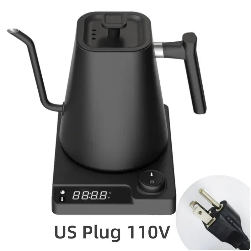Hervidor eléctrico de cuello de cisne de 1200W con Control de temperatura, hervidor eléctrico para café y té, cafetera de 110v/220v