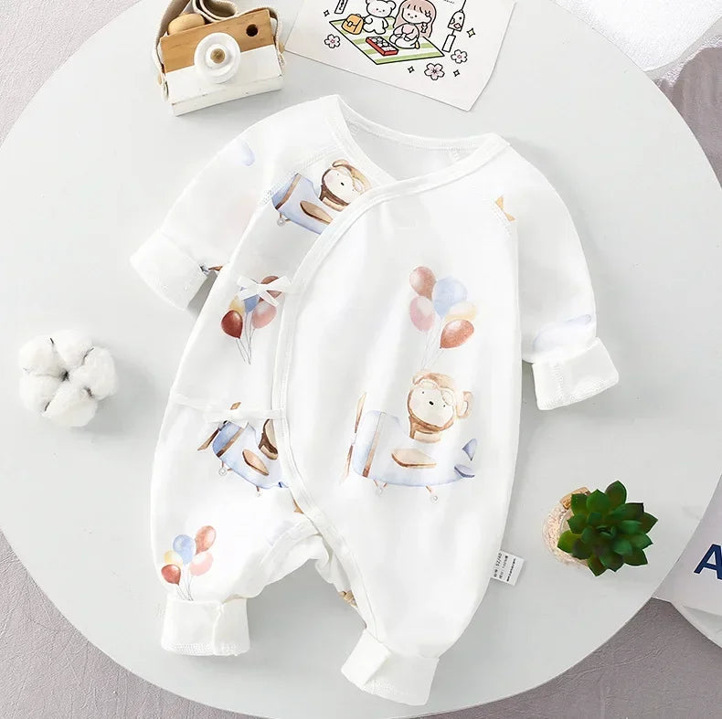 Ropa de otoño para niños recién nacidos, pelele sin hueso de algodón orgánico, ropa para gatear, mono de primavera y mono de una pieza para bebé