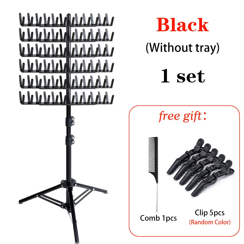 Nunify-estante para el cabello para trenzar, divisor de 144 clavijas para soporte separador, estante para el cabello trenzado, soporte de extensión de pie, colgador