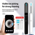 Cucharilla para limpiar oídos con cámara: cámara HD de 2 megapíxeles, cucharilla para oídos ultra HD visible, herramienta de limpieza para el canal auditivo con kit de limpieza, visualización en el teléfono móvil, lim