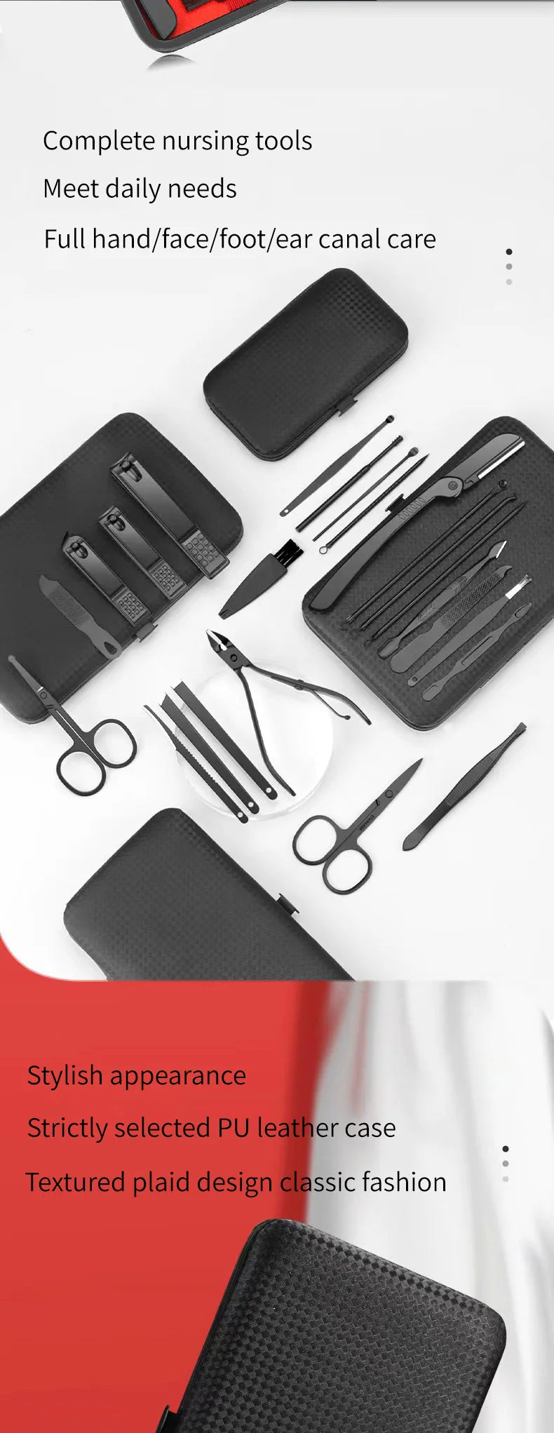 Juego de cortaúñas para manicura, herramientas de belleza prácticas, recortador de uñas, cuchillo de pedicura, cuchillo para pelar orejas