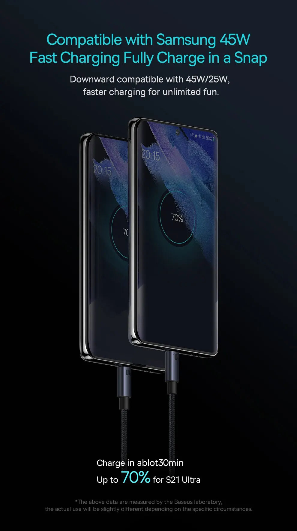 Baseus-Cable USB tipo C de carga rápida, cargador de 100W, PD, para iPhone 16, 15 Plus Pro Max, Macbook, Xiaomi y Samsung