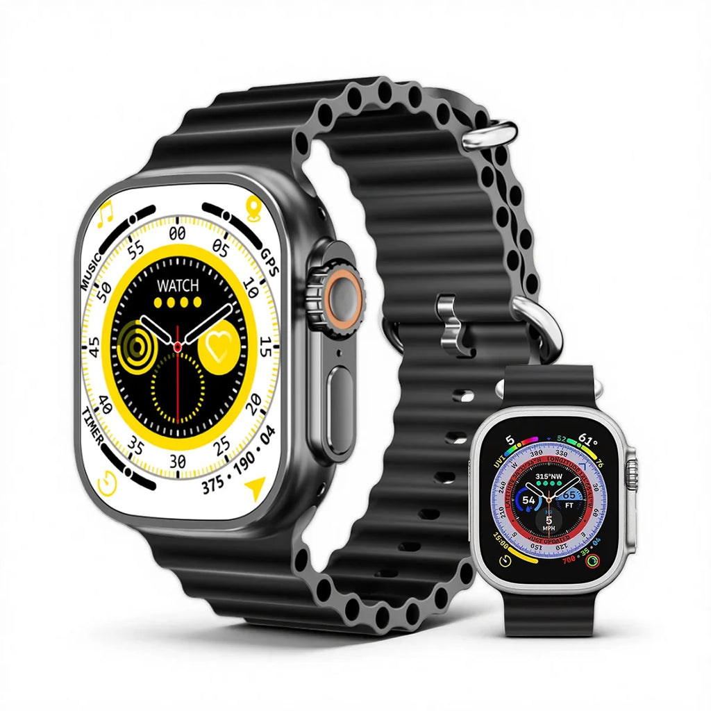 Reloj inteligente de moda para hombres y mujeres, con funciones de salud y fitness, monitor de pasos, monitor de sueño, llamadas telefónicas, compatible con iPhone y Android.