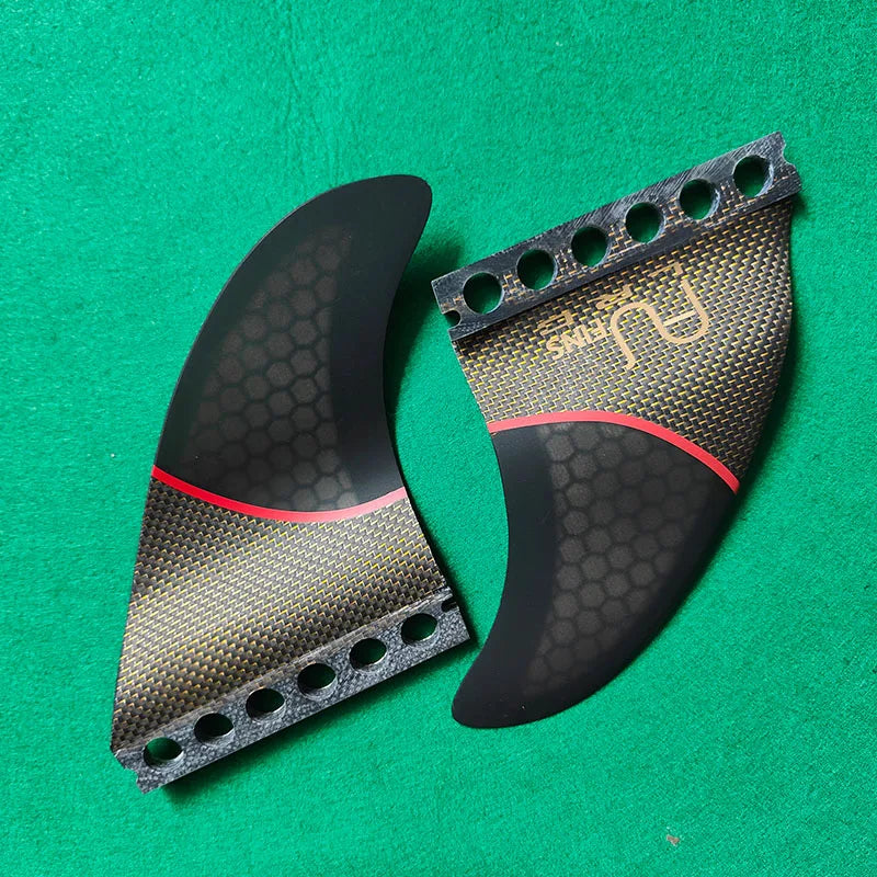 Aletas de surf YF Wave-like, talla M, hechas de fibra de carbono con diseño de panal negro y te lo mereces.