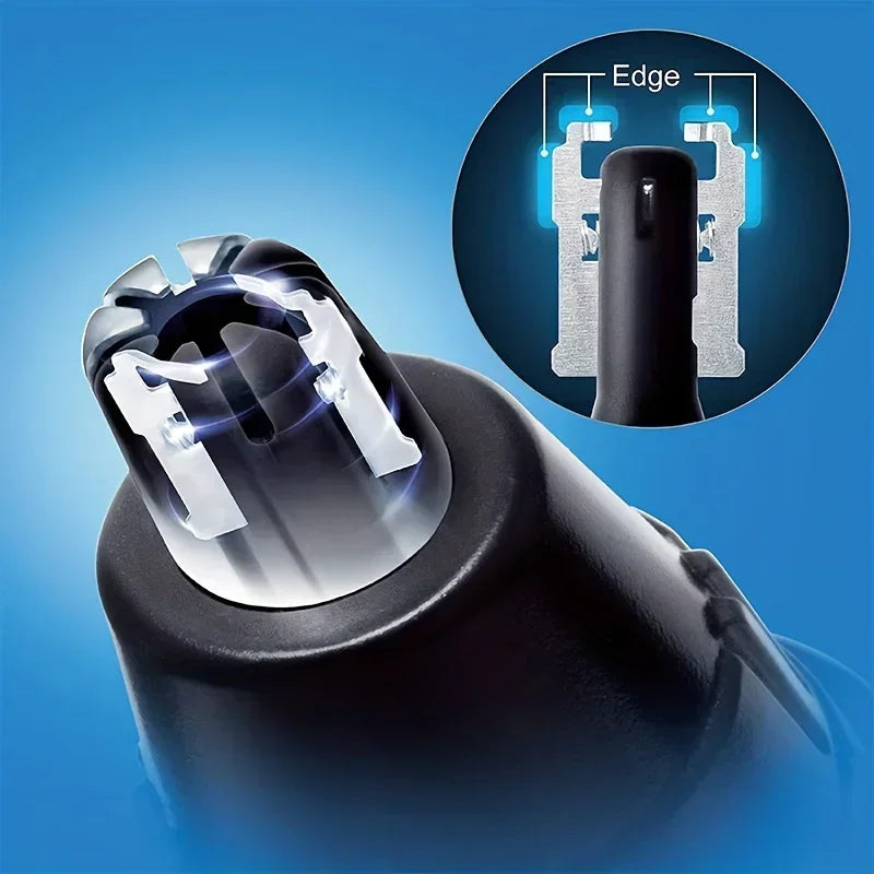 Recortadora Eléctrica Portátil de Vello de Nariz y Orejas para Hombres y Mujeres, Recargable por USB, Depilación Facial y de Cejas sin Dolor, Lavable