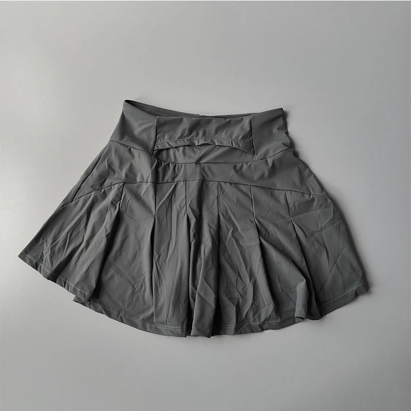 Falda corta deportiva de cintura alta para mujer, faldas deportivas de secado rápido para Fitness, Yoga, correr, tenis, Golf