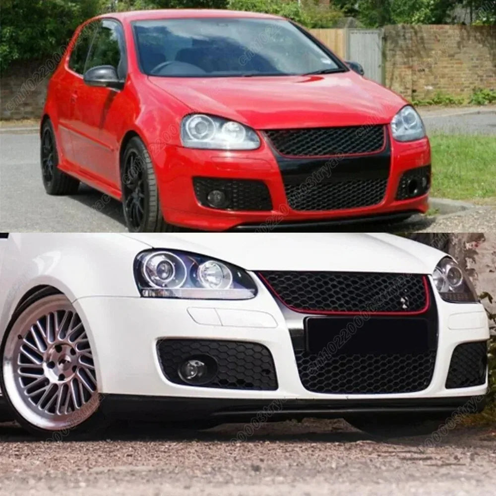 Para Volkswagen Golf MK5 Jetta GLI GTI 2006 2007 2008 2009 4 Uds parachoques delantero inferior Honeycomb malla rejilla modificación cuerpo Kit