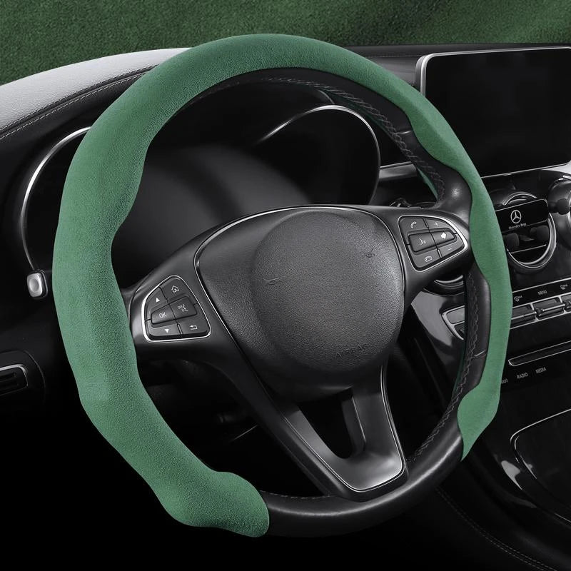Protector ultrafino para volante de coche de gamuza estilo tarjeta, versión universal dinámica y de moda