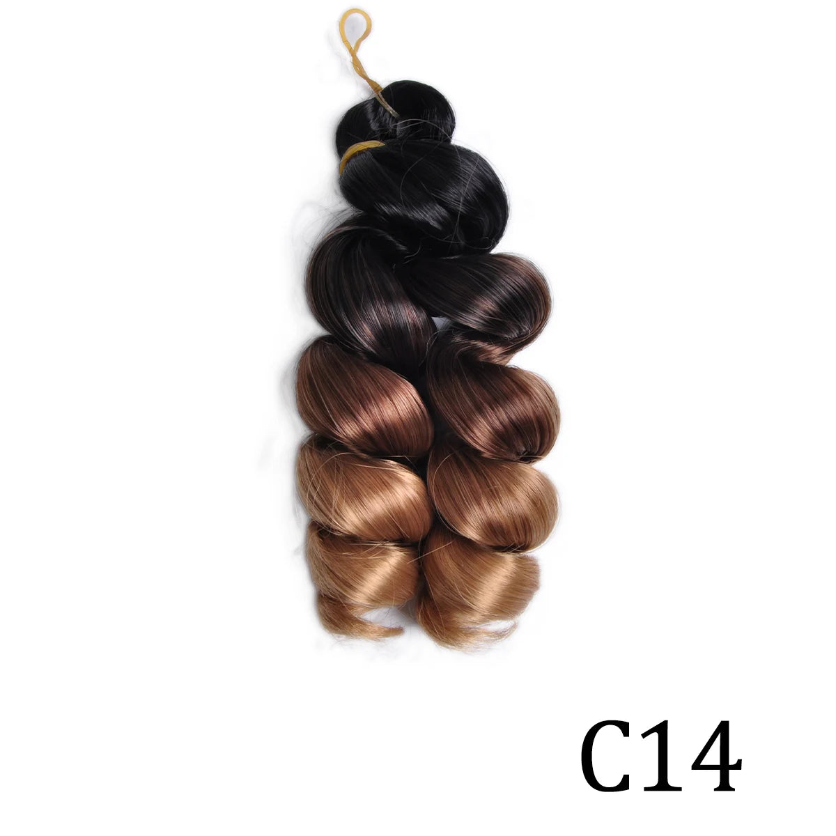 Extensiones de cabello trenzado rizado en espiral de pelo sintético de 12 pulgadas, pelo rizado rosa ombré, rizos franceses, pelo de ganchillo trenzado para mujer
