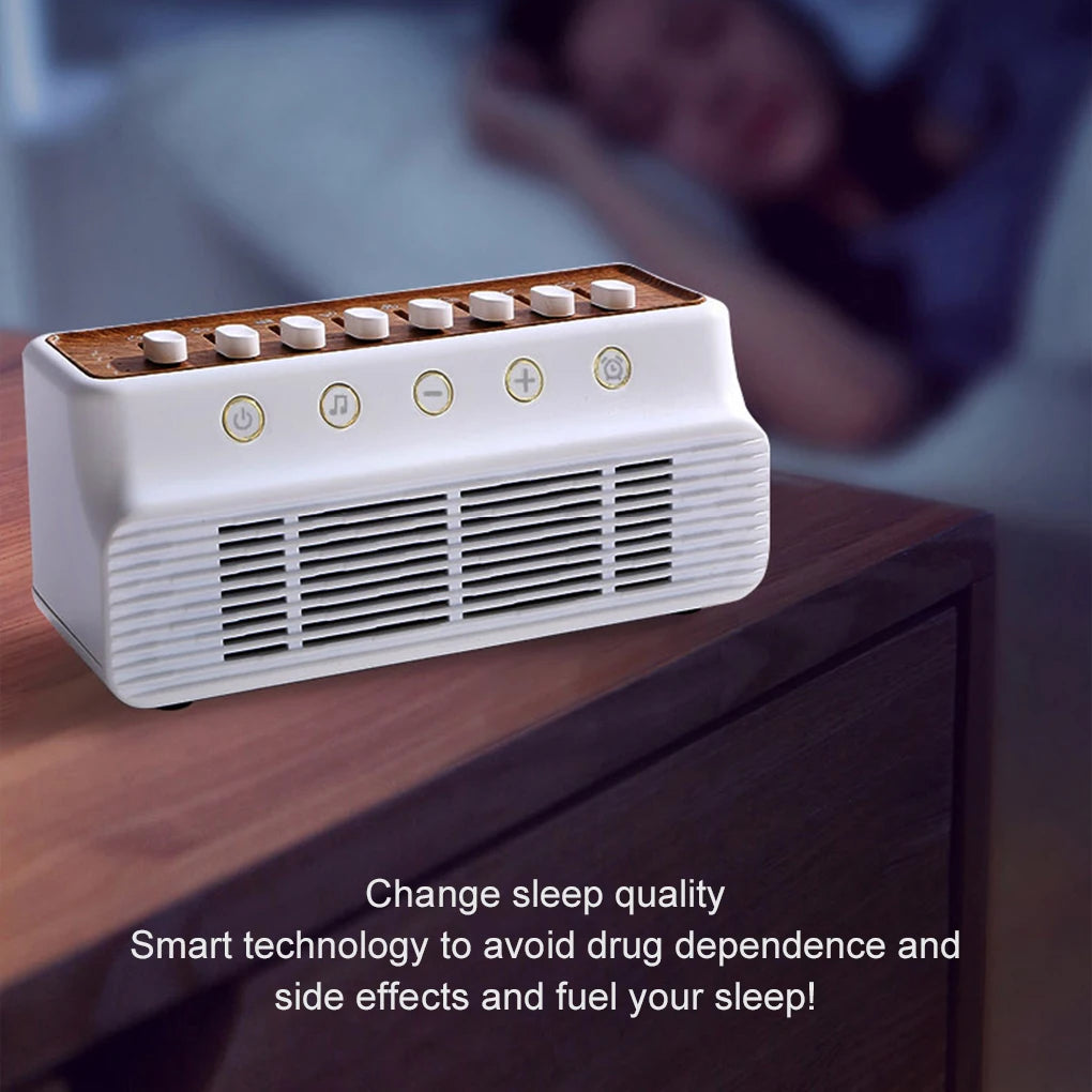 Máquina de sonido blanco para bebés con 8 sonidos naturales, altavoz inalámbrico compatible con Bluetooth, caja de música portátil, herramienta de ayuda para dormir en el dormitorio