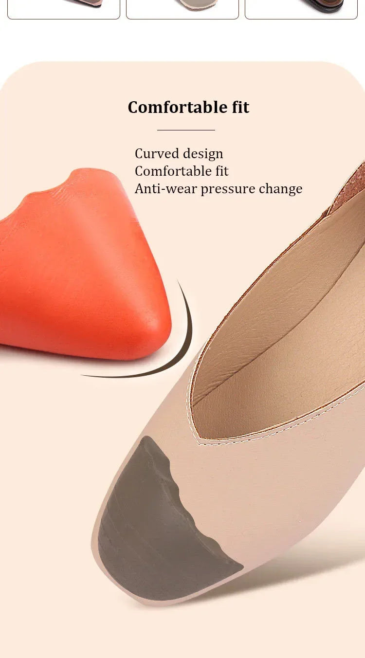 1 Par de Protectores de Puntera de PU Ajustables para Hombres y Mujeres, Plantillas Gruesas y Suaves para Alivio del Dolor, Protectores de Puntera para Zapatos