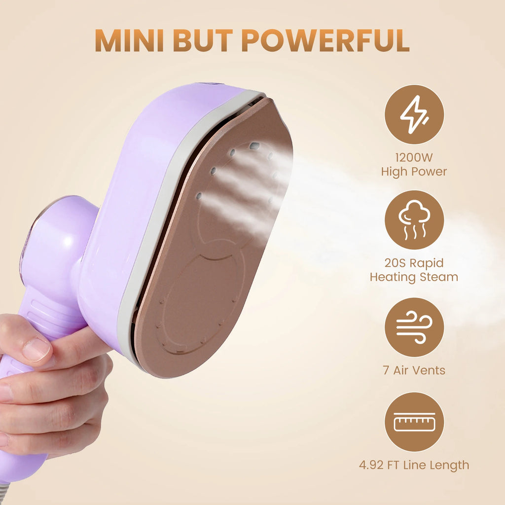 Máquina de planchar de mano pequeña, máquina de planchar a vapor para el hogar, máquina de planchar colgante portátil, plancha de vapor