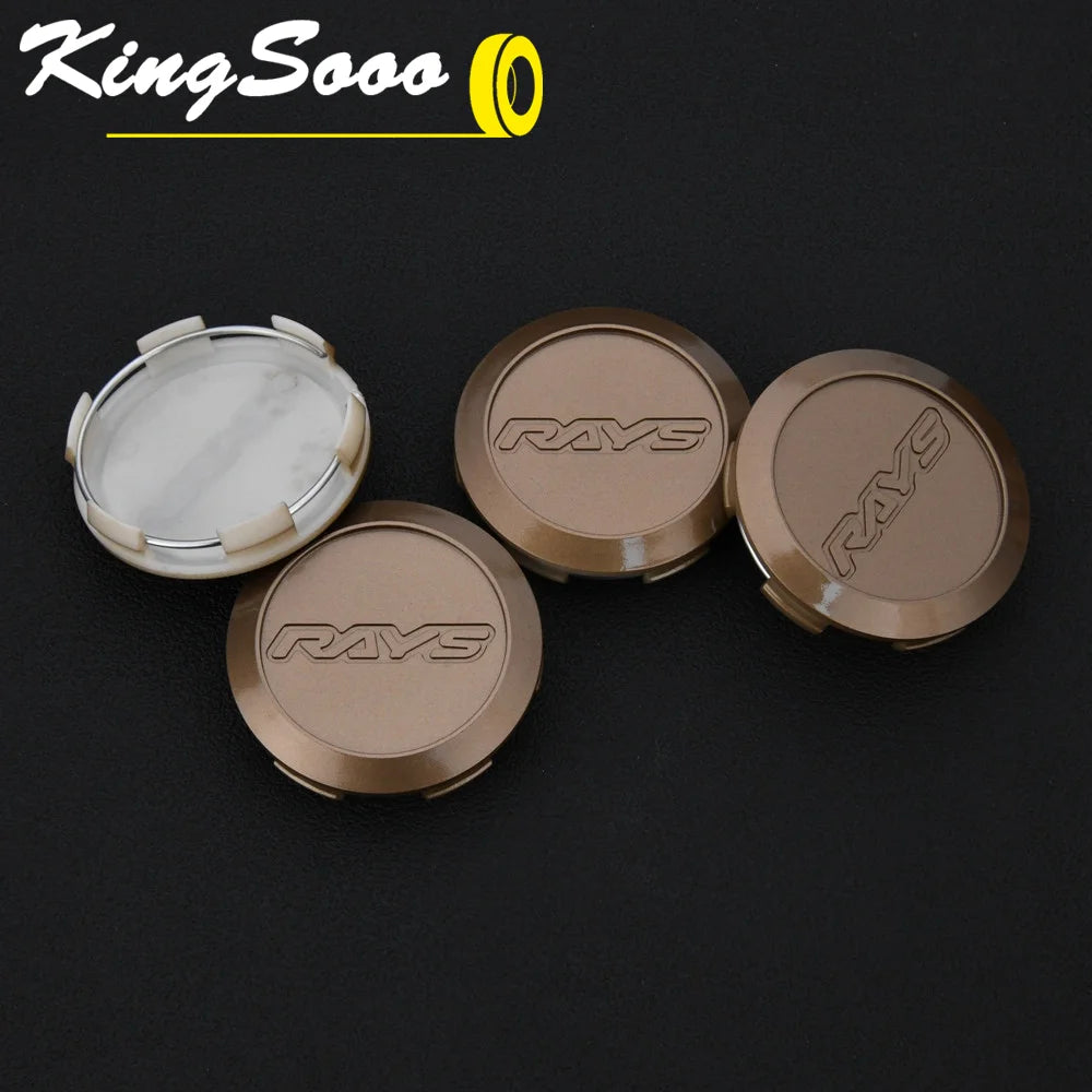 Estilo de coche 62MM tapa central rayos 3D tapacubos de rueda tapa de llanta deportiva tapa de cubierta de rueda bronce, plata y negro CE28(14") TE37(17"18")