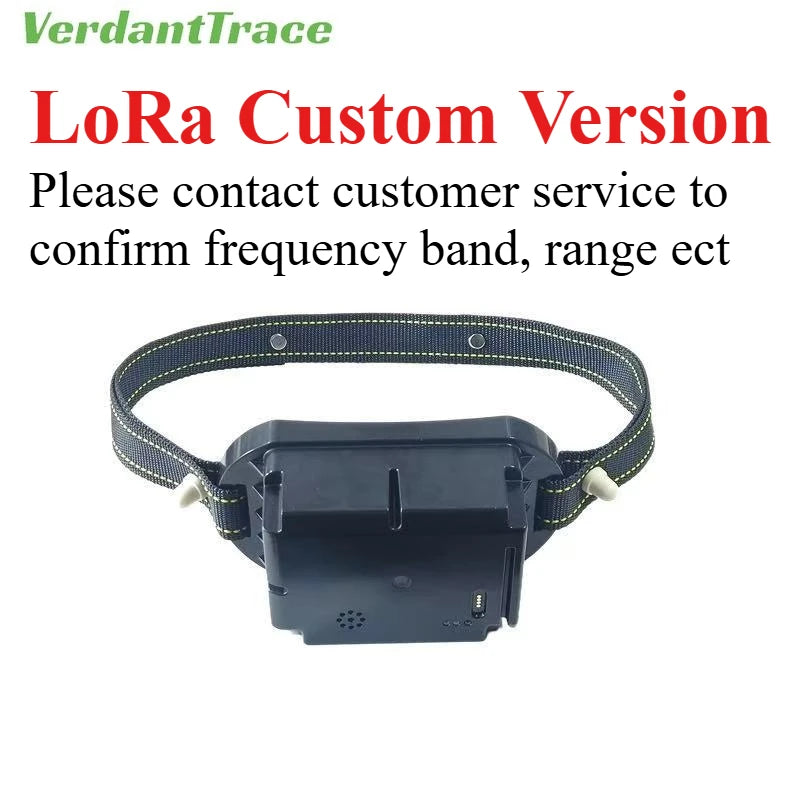 VerdantTrace 2G 4G/NB-IoT Collar GPS WIFI para Ganado, Rastreador Inteligente para Vacas y Ovejas con Carga Solar, Batería Personalizada LoRa de 20000 mAh