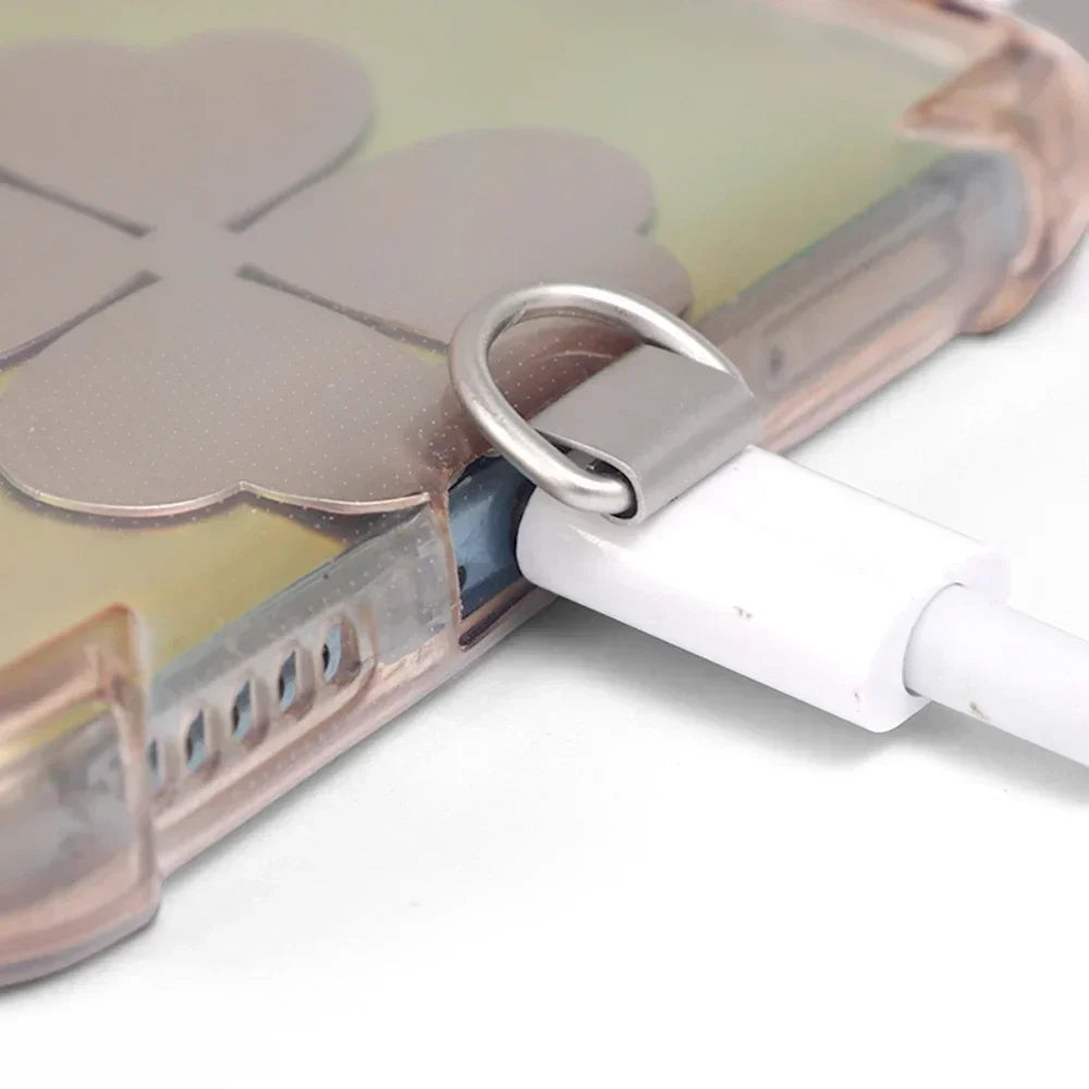 Parche de cordón de Metal ultrafino para teléfono móvil, cuerda colgante antipérdida Universal de acero inoxidable, Clip de lengüeta, accesorios para teléfonos