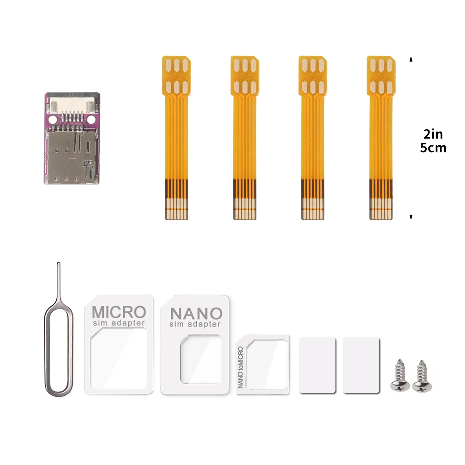 Herramienta de activación de tarjeta IC de teléfono móvil TPC, convertidor de expulsión de tarjeta Nano SIM, adaptador de expansión de tarjeta Nano SIM FPC, Cable flexible de 15cm