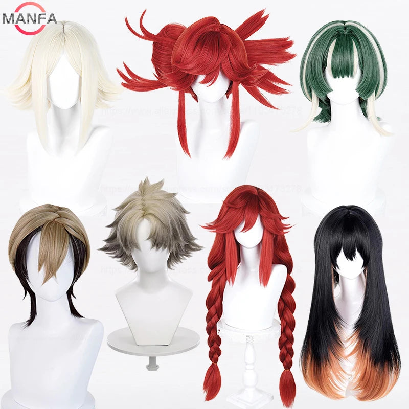 Peluca de cosplay de Gachiakuta Anime Rudo Zanka Riyo Reaper Guita Eishia Stilza Amo Empool, peluca corta, pelucas sintéticas resistentes al calor