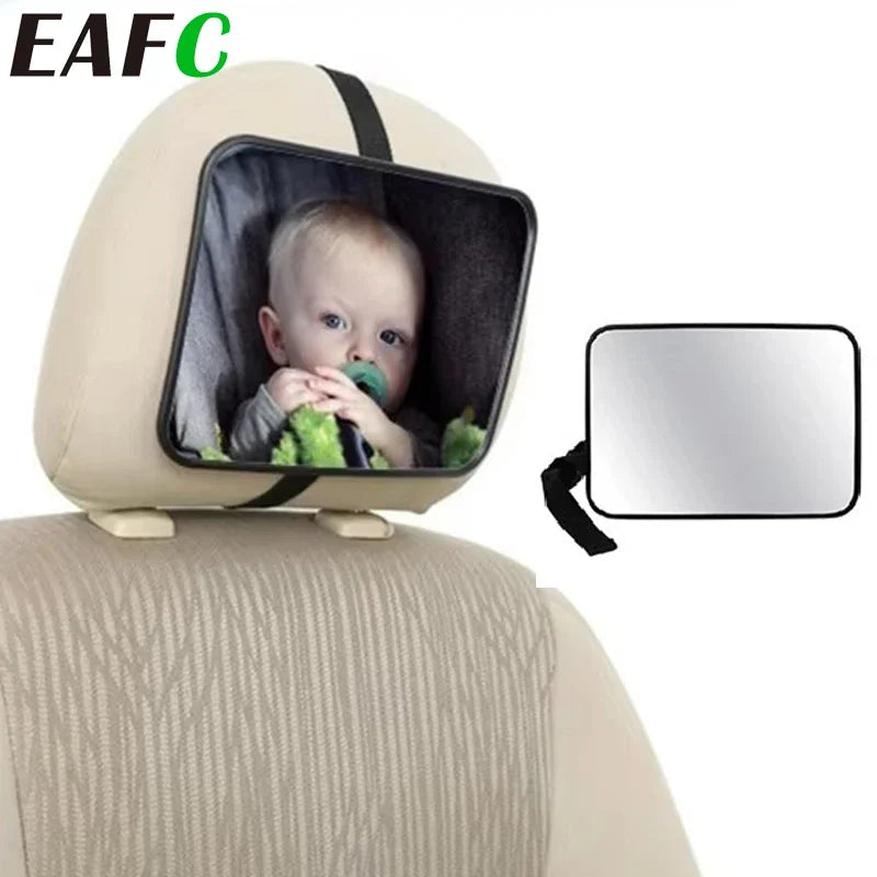 1 Uds. Espejo ancho ajustable para asiento trasero de coche asiento para bebé/niño Monitor de espejo de seguridad para coche espejo cuadrado de seguridad para coche Interior de coche