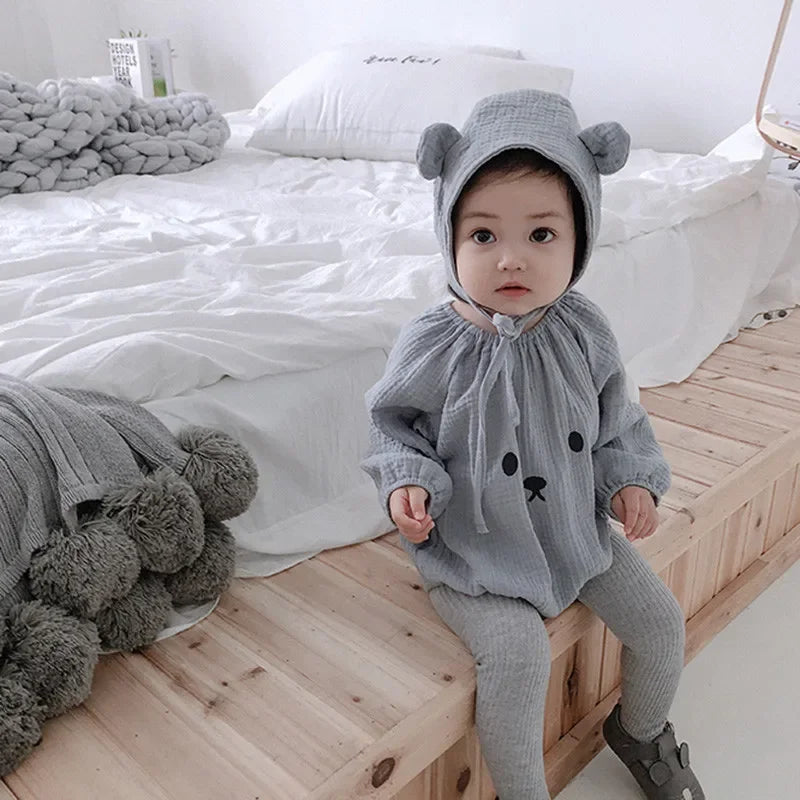Body para bebé recién nacido con sombrero, ropa de algodón orgánico de manga larga para niña y niño, disfraces de fotografía, ropa para niña y niño