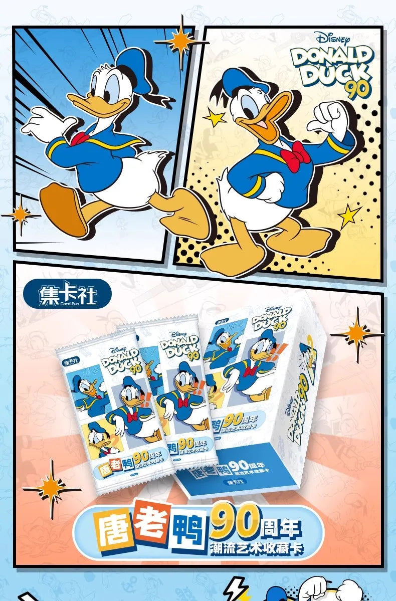 Card.Fun - Tarjeta Original de Disney del Pato Donald, Serie del 90 Aniversario, Tarjeta de Dibujos Animados, Edición Limitada Clásica, Tarjetas Coleccionables