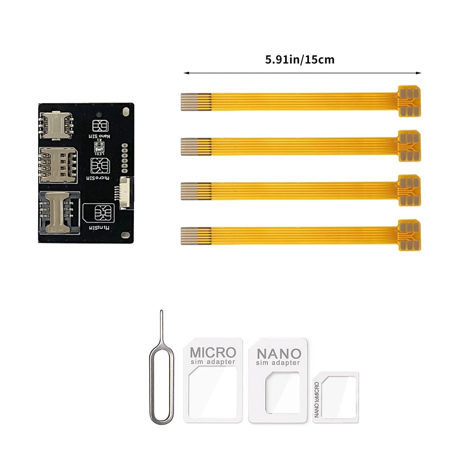 Herramientas de Activación de Nano SIM FPV, Convertidor a Tarjeta Inteligente, Extensión de Tarjeta IC para Kit Adaptador de Tarjeta Micro y Nano SIM
