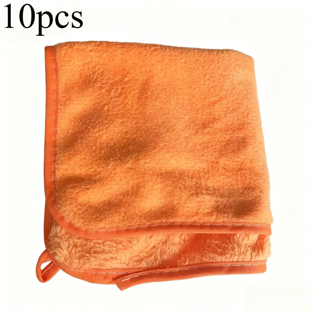 Toallas de limpieza de microfibra para coche, 1/2/3/6/10 Uds., 30x60cm, suaves, de secado rápido para espejos y ventanas, trapos de limpieza, paño de lavado de doble capa